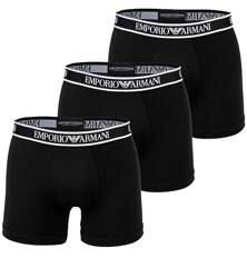 Emporio Armani Herren-Boxershorts [111357 4R717 21320] 3er-Pack Baumwolle, schwarz.