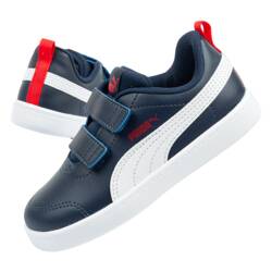 Puma Courtflex Kindersportschuhe [371544 01], Marineblau.