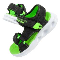 Skechers Kindersandalen [401673L/BKLM] LED-Schuhe, Schwarz.