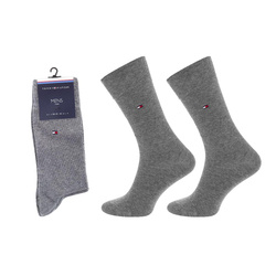 Tommy Hilfiger Herrensocken [371111 758] 2 PACK, grau.