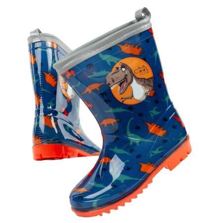 Perletti Cool Kids Dinosaur Kinder-Gummistiefel [15647], Marineblau.