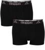 Kappa Herren-Boxershorts [351K1JW AEB] 2 PACK, schwarz.