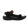Lee Cooper Damen-Sandalen mit Klettverschluss für den Sommer und den Strand, leicht, schwarz