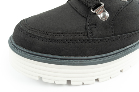 O'Neill Damen Winter-Wanderstiefel, gefütterte Stiefeletten, modisches Schwarz-Weiß