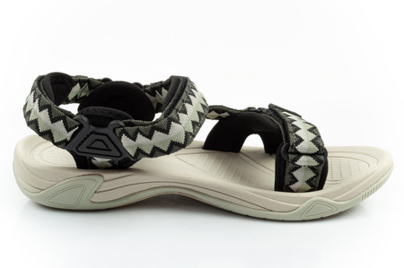 CMP Hamal Damen-Sandalen mit Klettverschluss, Trekkingsohle, Grün