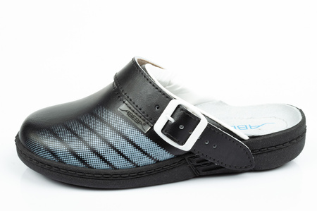 Clogs Flip-Flops medizinische Schuhe Abeba Leder [7212]
