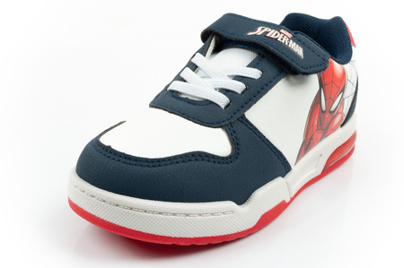 Leomil Spiderman Kinder-Sneaker, leicht, mit Klettverschluss und LED-Beleuchtung, weiß