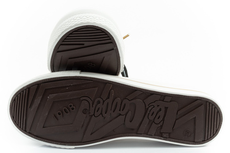 Lee Cooper Damen-Sneaker, modische weiße Slipper