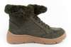 Scholl Stelvio Damen-Sportschuhe, Stiefeletten [F302321020], isoliert, grün.