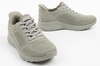 Skechers Bobs Squad Damen-Sneaker zum Hineinschlüpfen in Olivgrün