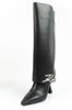 Karl Lagerfeld Debut II Damenschuhe Lederstiefel schwarz Fashion [KL32084 F0X]