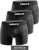 Levi's Boxershorts 3er-Pack, Herren, Baumwolle, Schwarz
