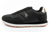U.S. Polo Assn. Damen-Sneaker, modisch, bequem, Schwarz