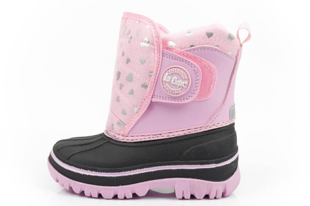 Lee Cooper Kinder-Schneestiefel [LCJ-24-44-2863], Pink und Schwarz.