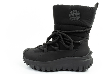 Lee Cooper Damen Winter-Wanderschuhe, Schwarz, Echtleder