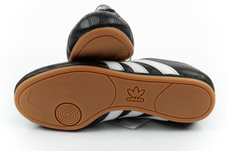 Adidas Taekwondo Lace Damen-Sneaker aus schwarzem Leder