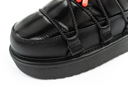D.Franklin Damen Winterstiefel, modische, isolierte schwarze Stiefeletten