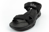 Lee Cooper Herren-Sandalen mit Klettverschluss für den Sommer, leicht, schwarz
