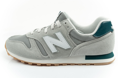 New Balance 373 Herren-Sneaker, Modisches graues Leder, Graugrün