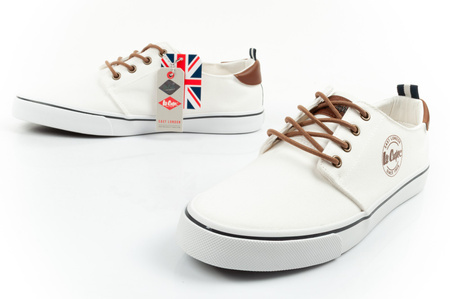 Lee Cooper Herren-Sneaker, modisches Weiß, bequem