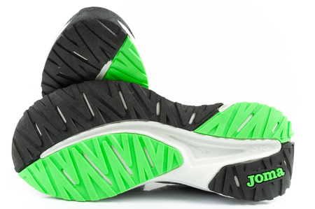 Joma Active Herren-Laufschuhe, bequem, strapazierfähig, Schwarz, Grün, Weiß