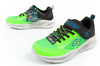 Skechers S Lights-Meteor [401495L/BBLM] LED Kinder-Sportschuhe, grün und schwarz.