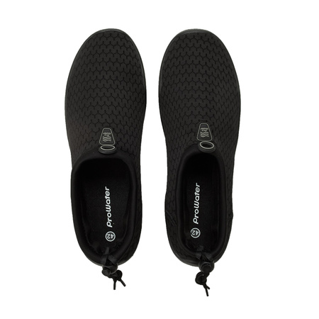 ProWater Herren-Wasserschuhe, schnelltrocknend, rutschfest, schwarz