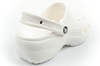 Crocs Klassische Plateau-Clog-Sandalen für Damen und Herren, Weiß, Unisex, modisch