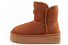 D. Franklin Damen-Winterstiefel, modische, pelzgefütterte, isolierte Stiefeletten in Braun