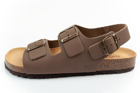 BIO BIO Herren-Sandalen mit anatomisch geformtem Fußbett aus Echtleder