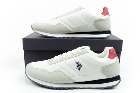 U.S. Polo Assn. Herren-Sneaker, modisch, bequem, weiß