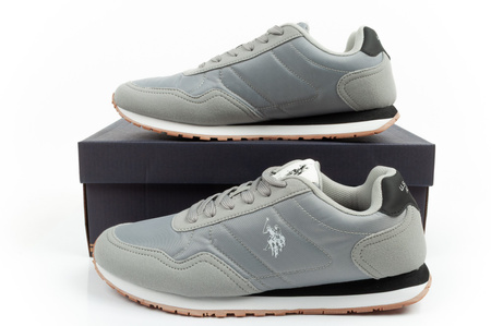 U.S. Polo Assn. Herren-Sneaker, modisch und bequem, Grau