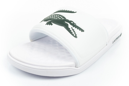 Lacoste Croco Dualiste Herren-Flip-Flops [201R5] weiß.