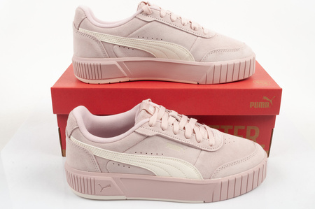 Puma Damen-Sportschuhe Carina Mia SD, bequeme Sneaker aus puderrosa Leder