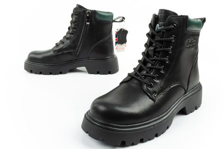 Lee Cooper Stiefel, Damenstiefeletten, isolierte Lederstiefel mit Schnürung