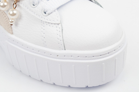Puma Mayze Coquette Damen-Sneaker, Weiß, Plateau