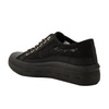 Lee Cooper Damen-Plateau-Sneaker mit Schnürung, schwarz
