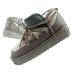 D.Franklin Damen Winterstiefel, modische, isolierte Stiefeletten in Grau