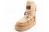 D. Franklin Damen Winterstiefel, modisches Fellfutter, isoliert, Braun und Beige