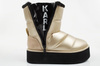 Karl Lagerfeld Thermo Damen Schneestiefel Stiefeletten mit Fell gold [KL48554 HGD]