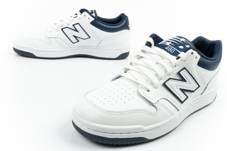 New Balance 480 Herren-Sneaker, Weiß, Marineblau, Modisches Leder