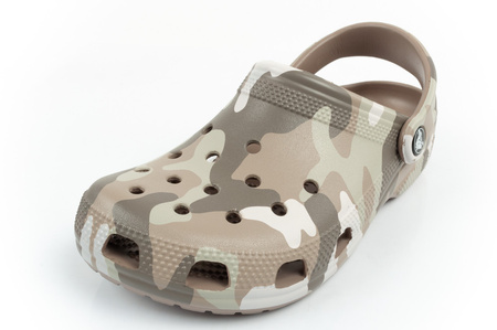 Crocs Classic Printed Camo Clog [206454-2ZJ] Flip-Flops Sandalen Clogs, braun.