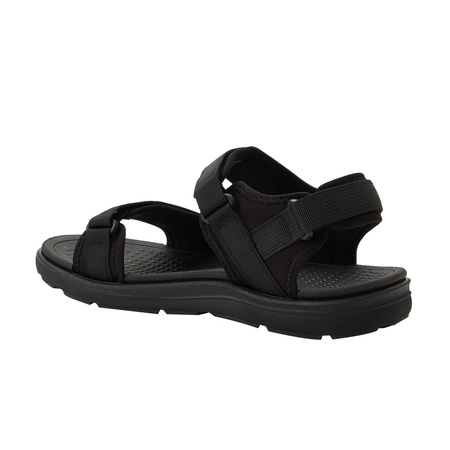 Lee Cooper Herren-Sandalen mit Klettverschluss für den Sommer, leicht, schwarz