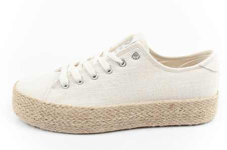 Lee Cooper Damen Espadrille Sneaker [LCW-25-02-3284L] Plateau, beige.