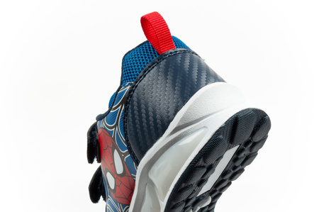 Leomil Kinder-Sportschuhe Spiderman Sneaker, leicht, mit Klettverschluss, schwarz/blau