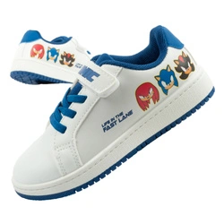 Leomil Kinder-Sneaker „Sonic“ mit Klettverschluss in Weiß