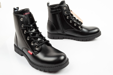 Levi's Mädchen-Ankle-Boots Pasadena SE, Schwarz, mit Reißverschluss