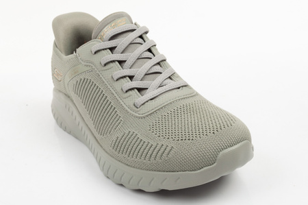 Skechers Bobs Squad Damen-Sneaker zum Hineinschlüpfen in Olivgrün
