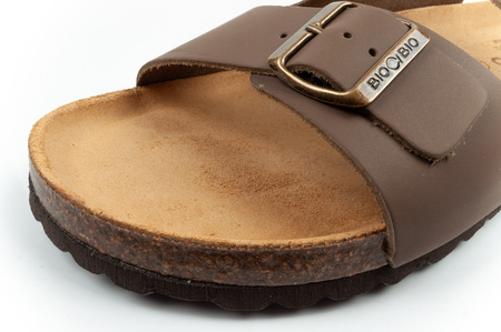 BIO BIO Herren-Sandalen mit anatomisch geformtem Fußbett aus Echtleder