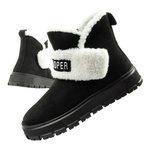 Lee Cooper Damen-Winterstiefel, modisches Schaffell, isoliertes Leder